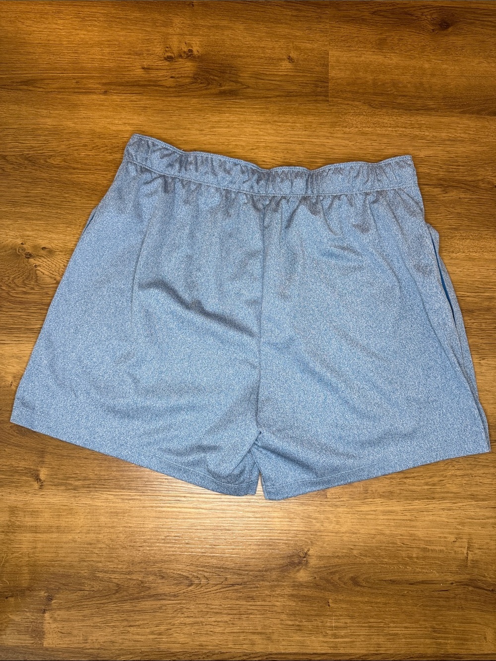 Nike Light Blue Athletic Shorts with White Swoosh - Picture 2 of 9